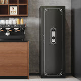 10-14 Gun Safe, Gun Safe for Rifles and Pistols, Biometric GunSafe, Fingerprint Gun Safes Large Rifle Safe, Gun Cabinet with Adjustable Shelves and Locking Built-in Cabinet KAER