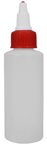 10-2oz Refillable Artist's Bottle with Twist Open/Close Nozzle. Cylinder Bottle APAK GOODS