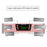 10-Inch Digital Torpedo Level and Protractor | Neodymium Magnets | Bright LED Display | V-GROOVE MAGNETIC BASE | IP54 Dust/Water Resistant smart level with Carrying Bag 2PM TOOLS