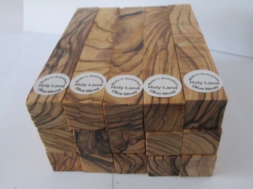 10 ~ DARK GRAINS & EXTREMELY FIGURED ~ Bethlehem Olive Wood Pen Blanks~ Trees Of The Land