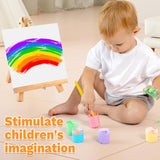 10 Pack 9 Inch Wood Easels,Art Craft Painting Easel,Table Top Easels for Painting, for Painting Party Displaying Canvases, Photos Mini Display Tripod Apply to Kids Artist Adults Students Etc CZWZ