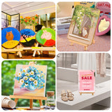 10 Pack 9 Inch Wood Easels,Art Craft Painting Easel,Table Top Easels for Painting, for Painting Party Displaying Canvases, Photos Mini Display Tripod Apply to Kids Artist Adults Students Etc CZWZ