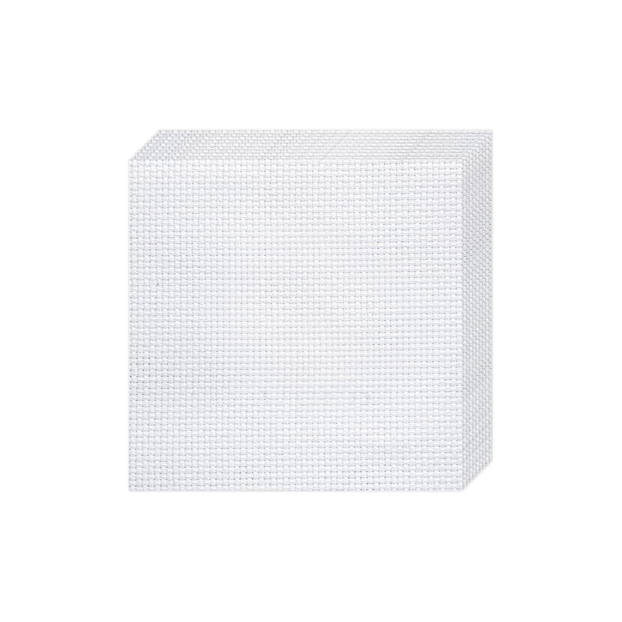 10 PCS Aida Cloth 14 Count Cross Stitch Fabric, Pre-Cut White Squares Fabric for Craft Embroidery, Handmade Needlework, DIY Handicrafts (9.8×9.8 Inch) Nitelemn