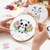 10 PCS Aida Cloth 14 Count Cross Stitch Fabric, Pre-Cut White Squares Fabric for Craft Embroidery, Handmade Needlework, DIY Handicrafts (9.8×9.8 Inch) Nitelemn