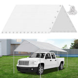 10 x 20 Ft Heavy Duty Carport Canopy Waterproof Canopy Cover with 40 Ball Bungees Cords,Waterproof & UV Protected and Easy Installation,Frame is Not Included KBOROVER