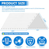 10 x 20 Ft Heavy Duty Carport Canopy Waterproof Canopy Cover with 40 Ball Bungees Cords,Waterproof & UV Protected and Easy Installation,Frame is Not Included KBOROVER