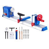 10" x 24" Benchtop Wood Lathe Machine, 0.8 HP 600W Wood Lathe Machine, Infinitely Variable Speed (800-3000 RPM), Wood Turning Lathe with Wrench & 3 Chisels for Woodworking Garvee
