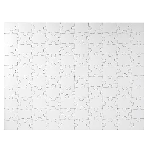 100-Piece DIY Make Your Own Jigsaw Puzzle Kit, Bulk Large Blank Puzzles to Draw on for Guest Book, Wedding, Party, Anniversary, Kids Birthday, Juvale
