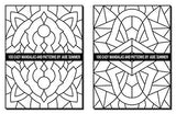 100 Easy Mandalas and Patterns: A Mandala Coloring Book for Adults with Fun, Simple, and Relaxing Coloring Pages (Easy Coloring Books) WoodArtSupply