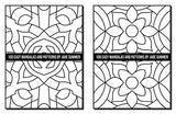 100 Easy Mandalas and Patterns: A Mandala Coloring Book for Adults with Fun, Simple, and Relaxing Coloring Pages (Easy Coloring Books) WoodArtSupply