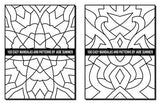 100 Easy Mandalas and Patterns: A Mandala Coloring Book for Adults with Fun, Simple, and Relaxing Coloring Pages (Easy Coloring Books) WoodArtSupply