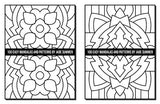 100 Easy Mandalas and Patterns: A Mandala Coloring Book for Adults with Fun, Simple, and Relaxing Coloring Pages (Easy Coloring Books) WoodArtSupply