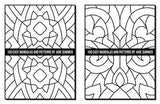 100 Easy Mandalas and Patterns: A Mandala Coloring Book for Adults with Fun, Simple, and Relaxing Coloring Pages (Easy Coloring Books) WoodArtSupply