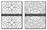 100 Easy Mandalas and Patterns: A Mandala Coloring Book for Adults with Fun, Simple, and Relaxing Coloring Pages (Easy Coloring Books) WoodArtSupply