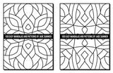 100 Easy Mandalas and Patterns: A Mandala Coloring Book for Adults with Fun, Simple, and Relaxing Coloring Pages (Easy Coloring Books) WoodArtSupply