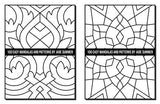 100 Easy Mandalas and Patterns: A Mandala Coloring Book for Adults with Fun, Simple, and Relaxing Coloring Pages (Easy Coloring Books) WoodArtSupply