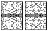 100 Easy Mandalas and Patterns: A Mandala Coloring Book for Adults with Fun, Simple, and Relaxing Coloring Pages (Easy Coloring Books) WoodArtSupply