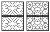 100 Easy Mandalas and Patterns: A Mandala Coloring Book for Adults with Fun, Simple, and Relaxing Coloring Pages (Easy Coloring Books) WoodArtSupply