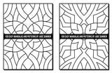 100 Easy Mandalas and Patterns: A Mandala Coloring Book for Adults with Fun, Simple, and Relaxing Coloring Pages (Easy Coloring Books) WoodArtSupply