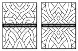 100 Easy Mandalas and Patterns: A Mandala Coloring Book for Adults with Fun, Simple, and Relaxing Coloring Pages (Easy Coloring Books) WoodArtSupply