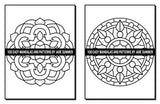 100 Easy Mandalas and Patterns: A Mandala Coloring Book for Adults with Fun, Simple, and Relaxing Coloring Pages (Easy Coloring Books) WoodArtSupply