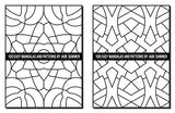 100 Easy Mandalas and Patterns: A Mandala Coloring Book for Adults with Fun, Simple, and Relaxing Coloring Pages (Easy Coloring Books) WoodArtSupply