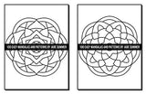 100 Easy Mandalas and Patterns: A Mandala Coloring Book for Adults with Fun, Simple, and Relaxing Coloring Pages (Easy Coloring Books) WoodArtSupply