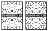 100 Easy Mandalas and Patterns: A Mandala Coloring Book for Adults with Fun, Simple, and Relaxing Coloring Pages (Easy Coloring Books) WoodArtSupply