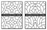 100 Easy Mandalas and Patterns: A Mandala Coloring Book for Adults with Fun, Simple, and Relaxing Coloring Pages (Easy Coloring Books) WoodArtSupply
