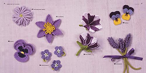 100 Flowers to Knit & Crochet: A collection of beautiful blooms for embellishing clothes, accessories, cushionsand throws WoodArtSupply