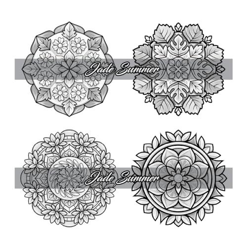100 Mini Mandalas: A Mandala Coloring Book for Adults and Kids with Easy, Cute, and Tiny Designs for Stress Relief and Relaxation WoodArtSupply