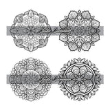 100 Mini Mandalas: A Mandala Coloring Book for Adults and Kids with Easy, Cute, and Tiny Designs for Stress Relief and Relaxation WoodArtSupply