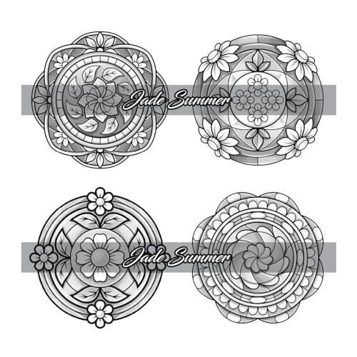 100 Mini Mandalas: A Mandala Coloring Book for Adults and Kids with Easy, Cute, and Tiny Designs for Stress Relief and Relaxation WoodArtSupply