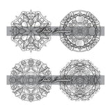 100 Mini Mandalas: A Mandala Coloring Book for Adults and Kids with Easy, Cute, and Tiny Designs for Stress Relief and Relaxation WoodArtSupply