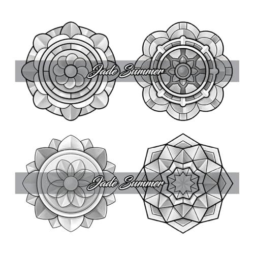 100 Mini Mandalas: A Mandala Coloring Book for Adults and Kids with Easy, Cute, and Tiny Designs for Stress Relief and Relaxation WoodArtSupply