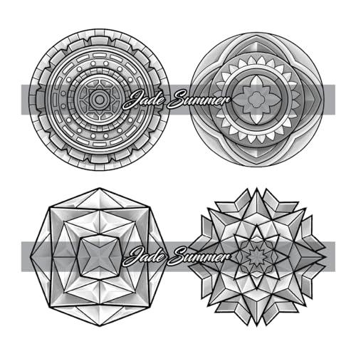 100 Mini Mandalas: A Mandala Coloring Book for Adults and Kids with Easy, Cute, and Tiny Designs for Stress Relief and Relaxation WoodArtSupply