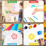 100 Pieces Stencil for Painting,3 Inch Flower Stencils DIY Craft Animal Reusable Template Paint Stencils for Painting on Wood, Crafts, Wall Home Decor NIKOMIE