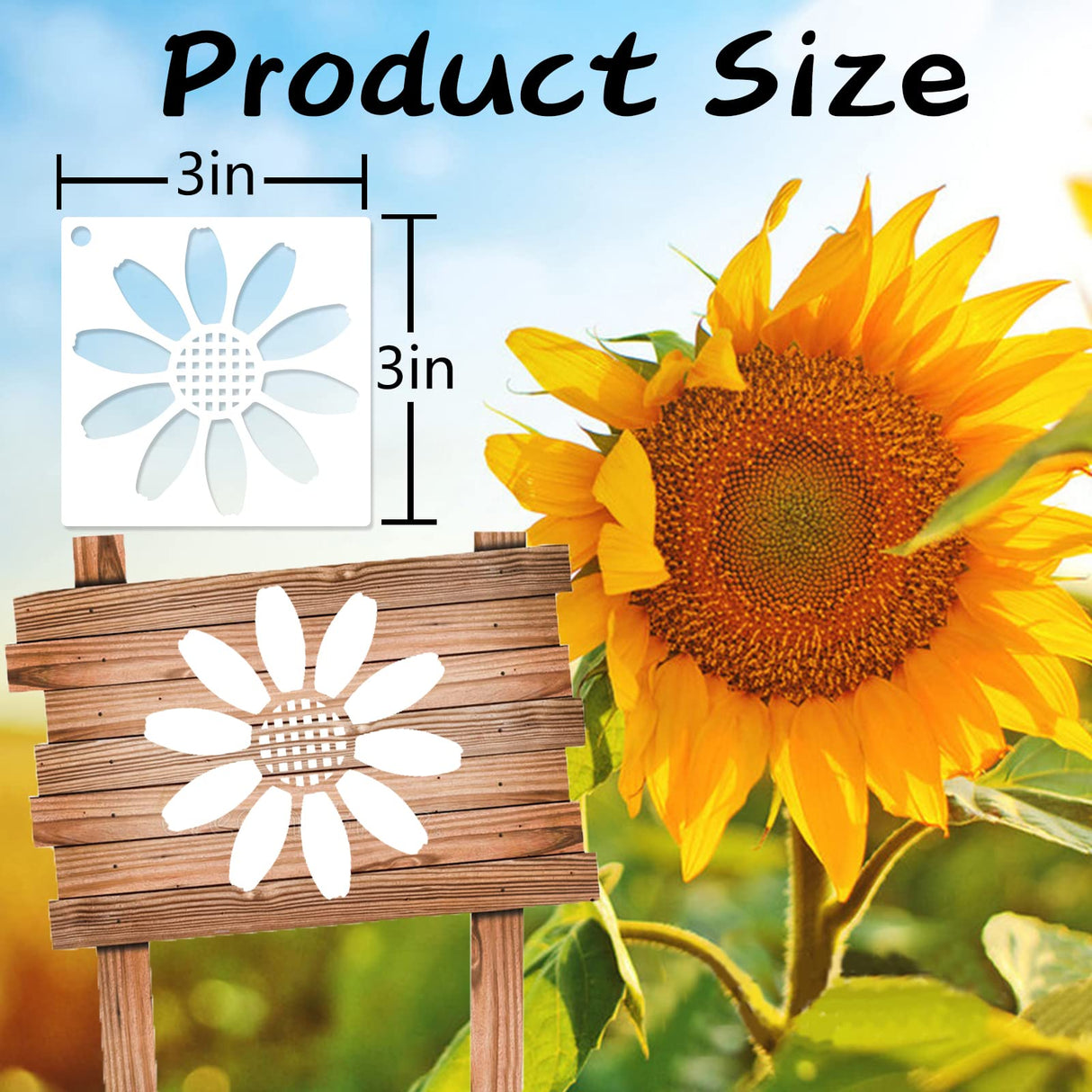 100 Pieces Stencil for Painting,3 Inch Flower Stencils DIY Craft Animal Reusable Template Paint Stencils for Painting on Wood, Crafts, Wall Home Decor NIKOMIE