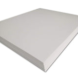 100 Sheets，15" x 18" x 3mm，3D Embroidery Puffy Foam Backing Paper (White) Tiger-Hoo