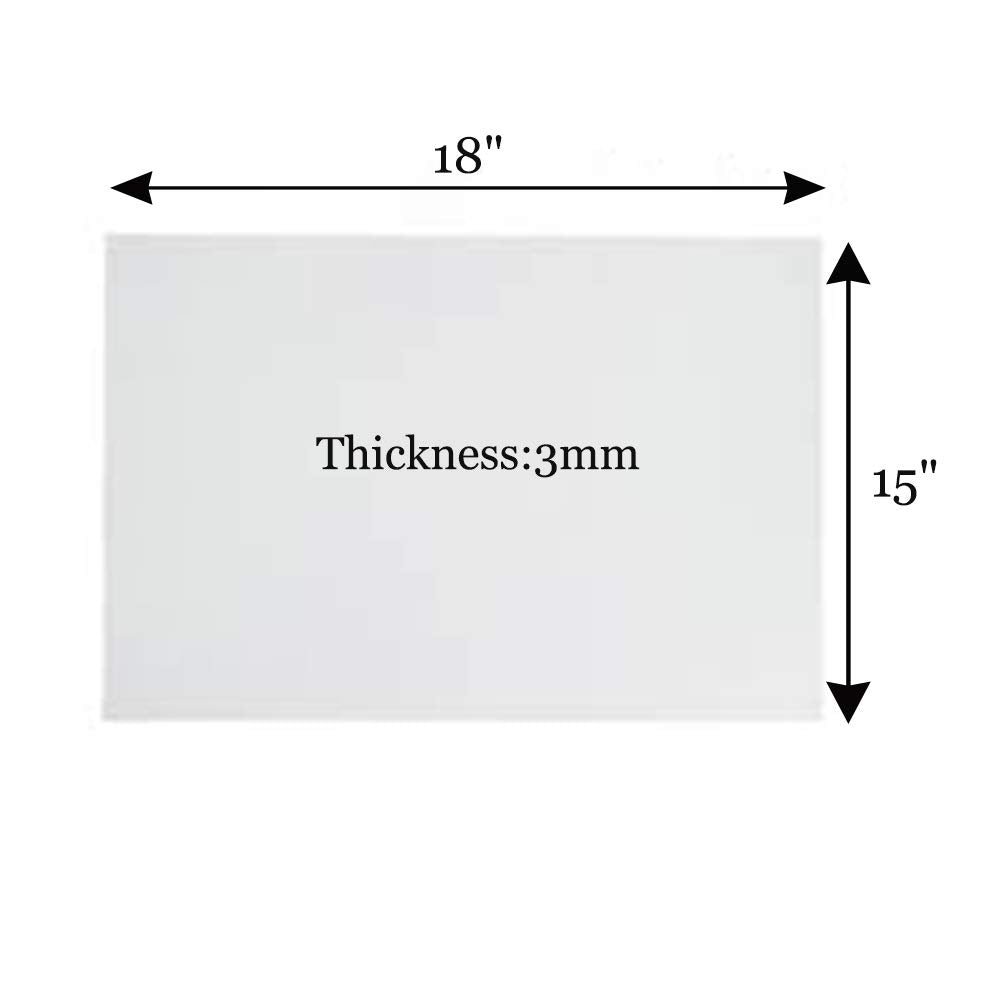 100 Sheets，15" x 18" x 3mm，3D Embroidery Puffy Foam Backing Paper (White) Tiger-Hoo