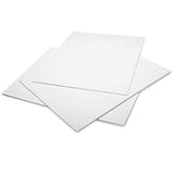 100 Sheets，15" x 18" x 3mm，3D Embroidery Puffy Foam Backing Paper (White) Tiger-Hoo