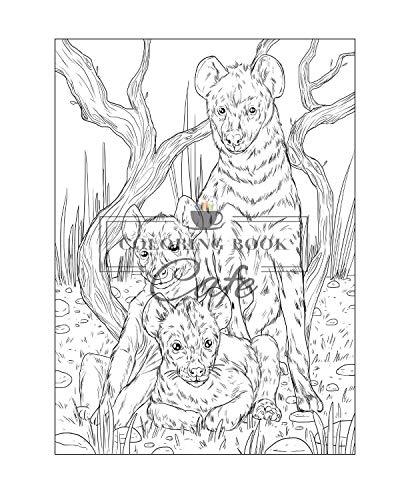 100 Wildlife Scenes: An Adult Coloring Book Featuring 100 Most Beautiful Wildlife Scenes with Animals, Birds and Flowers from Oceans, Jungles, Forests and Savannas WoodArtSupply