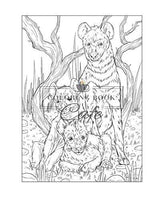 100 Wildlife Scenes: An Adult Coloring Book Featuring 100 Most Beautiful Wildlife Scenes with Animals, Birds and Flowers from Oceans, Jungles, Forests and Savannas WoodArtSupply