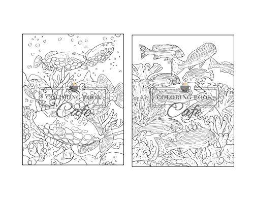 100 Wildlife Scenes: An Adult Coloring Book Featuring 100 Most Beautiful Wildlife Scenes with Animals, Birds and Flowers from Oceans, Jungles, Forests and Savannas WoodArtSupply