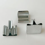 1000 PCS Wick Clip for Candle Making Wood Wick Holder Base Universal Wood Wick Clips Wooden Wicks Bases Metal Candle Wick Holders (Square) Harnico