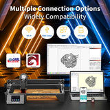 10000mW Laser Engraver, Laser Engraving Machine10W Output Power, Engraving Area 400x400mm, Application Program Offline Control, Suitable for Beginners to Carve and Cut Wood, Metal, and Glass. ALLADINBOX