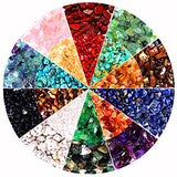 1000PCS Crystal Stone Beads for Jewelry Making, Natural Chip 5-8mm Irregular Gemstones Multicolored Rock Loose Beads for Ring, Earrings, Necklace, CEALXHENY