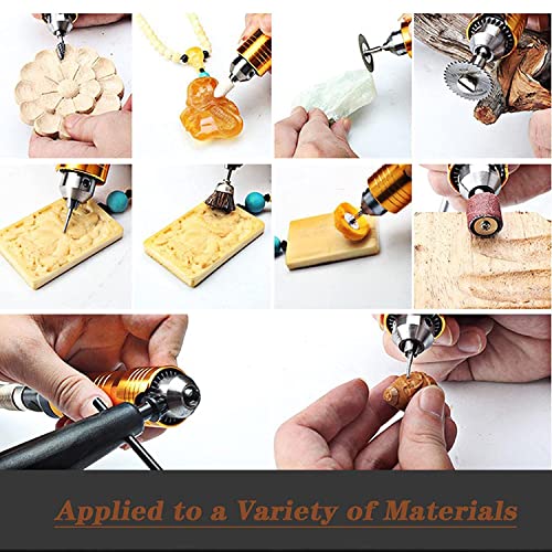 1000W 30000RPM Electric Flex Shaft Rotary Tool Foot Pedal Control Flex Shaft Hanging Grinder Carver Can Forward-Reverse Rotation, Multi-function Kit GESD