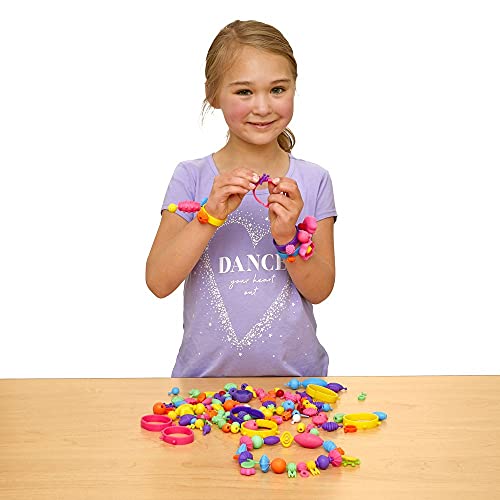 1000+ Snap Pop Beads for Girls Toys - Kids Jewelry Making Kit Pop-Bead Art and Craft Kits DIY Bracelets Necklace and Rings Toy for Age 3 4 5 6 7 8 Colorations