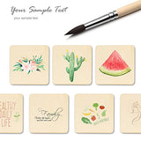 100PCS Unfinished Blank Wood Square Pieces, 4 x 4 Inch Natural Wooden Slices Squares Cutouts for DIY Crafts Pyrograph Painting Staining Burning LepoHome